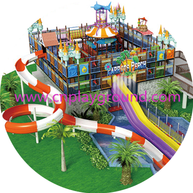 Amusement Park Outdoor Gigantic Water Playground Equipment (HHK-10401) www.cnplayground.com