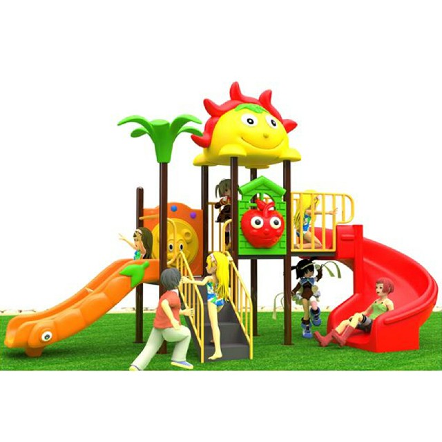 Backyard Cartoon Flame Roof Children Playground Equipment (BBE-N15)
