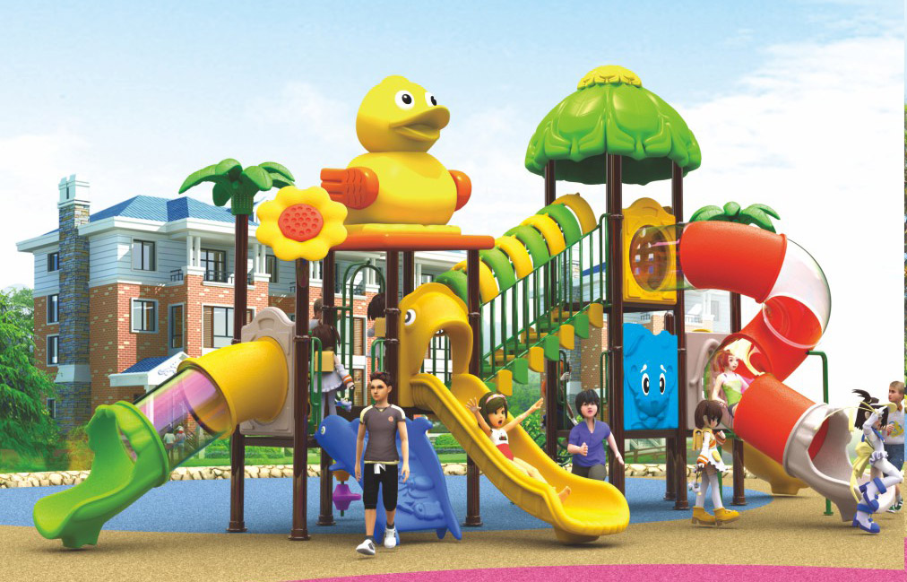 playground slide with duck and flower +8615989279205 outdoor playground slide HKZS2209501+8615989279205