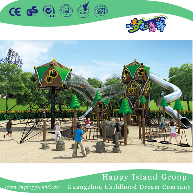 Outdoor Yellow Flowers Climbing Combination Playground For School (HHK-6501)