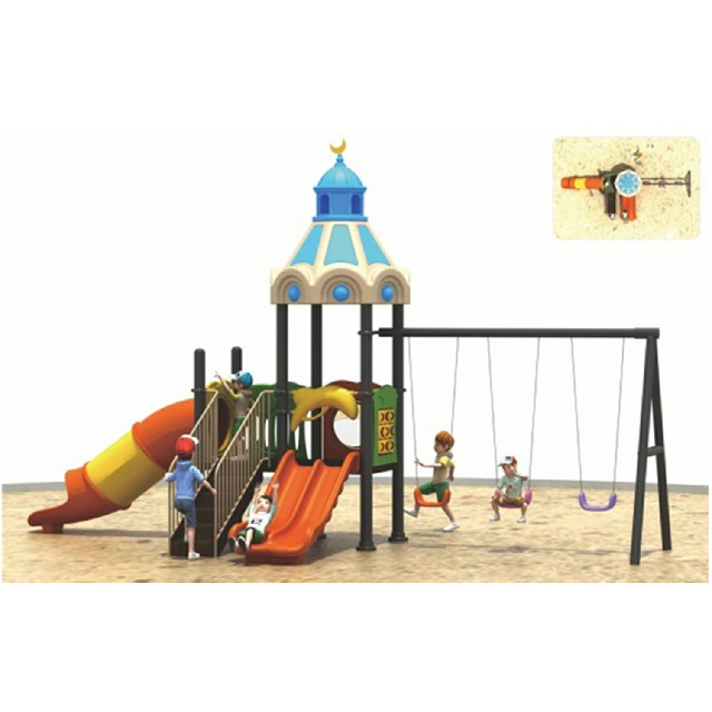School Outdoor Children Slide And Swing Combination Playground (ML-2006603)