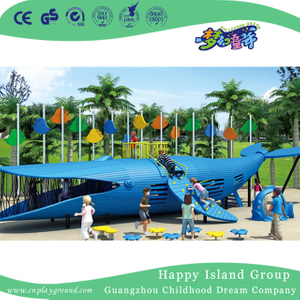 Outdoor Children Park Whale Shape Climbing Animal Playground (HHK-4101)