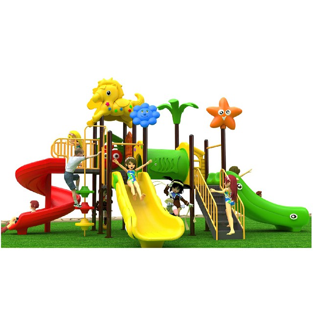 Small Cartoon Plastic Children Playground For Family and School (BBE-N31)