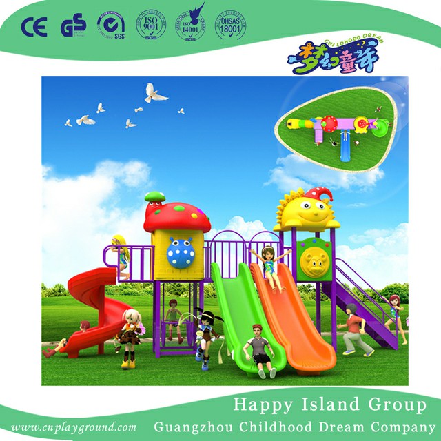 Preschool Colorful Plastic Slide Children Playground (BBE-A62)