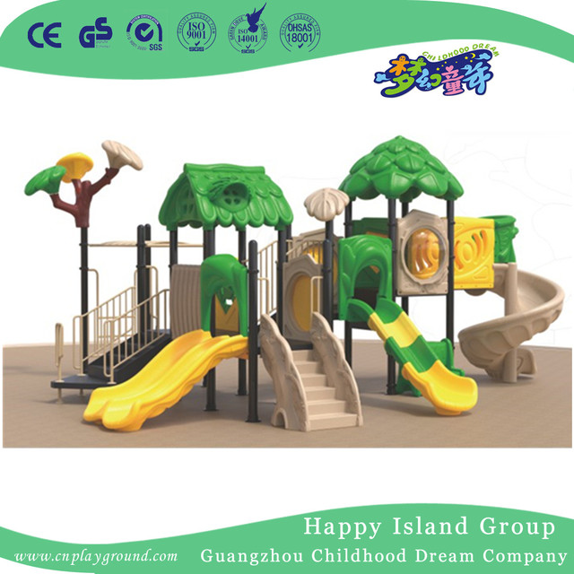 School Plastic Slide Tree House Playground For Kids Play (1914902)
