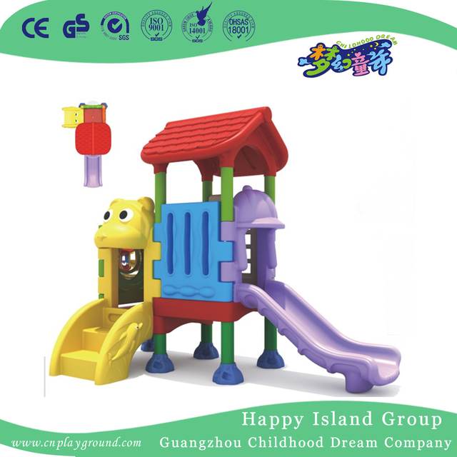 Cartoon Animal Plastic Small Slide Playground (ML-2008701)