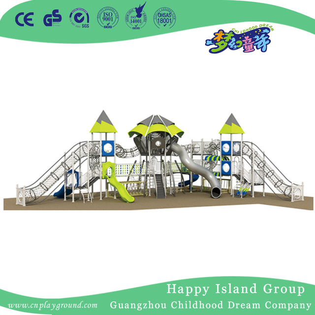 Outdoor New Design Trampoline Combination Playground With Slide (HHK-7901)