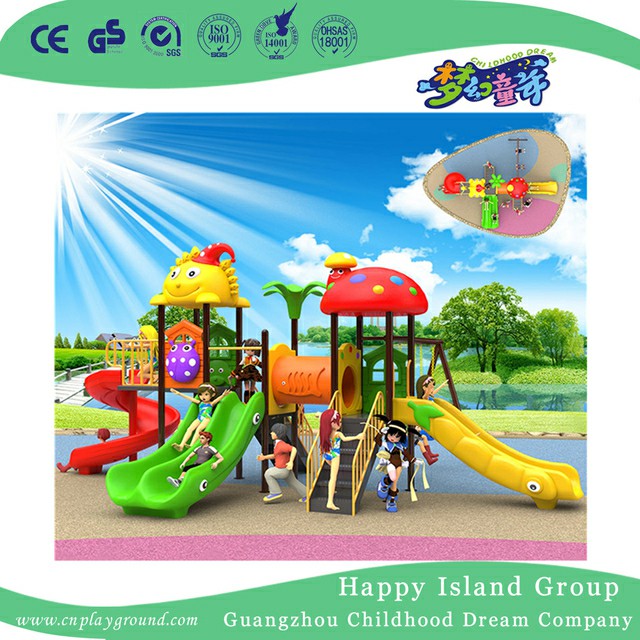 Community Adventure Cartoon Slide Children Playground (BBE-B27)