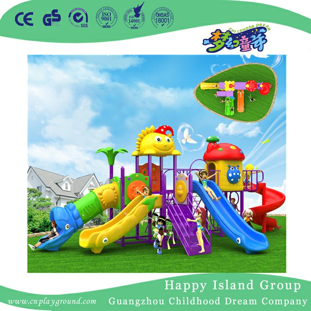 Preschool Colorful Plastic Slide Children Playground (BBE-A62)
