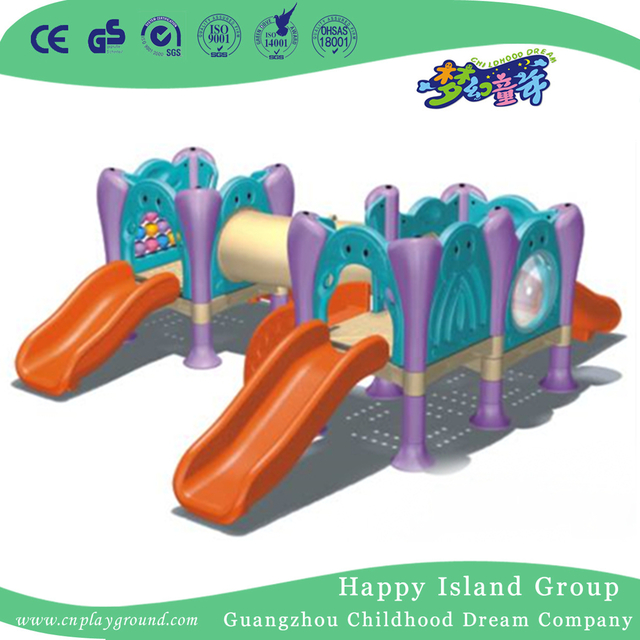 Hot Sale Indoor Plastic Small Slide Playground Equipment (WZY-429)