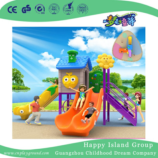 Kindergarten Funny Children Combination Slide Playground With Climbing (BBE-A27)