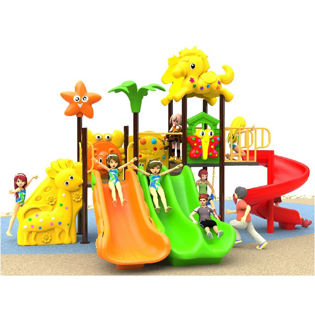 Backyard Cartoon Animal Children Slide Playground (BBE-N22)