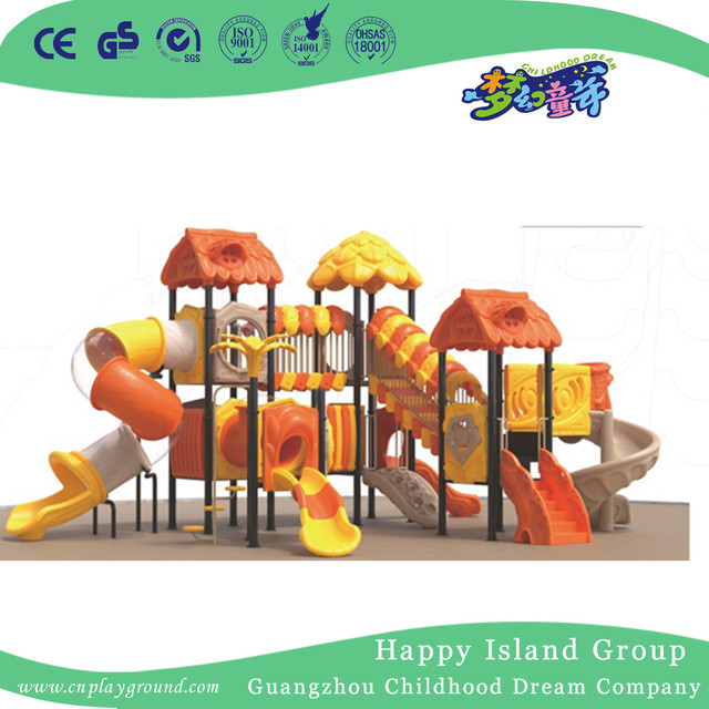 Garden Modern Plastic Slide Tree House Playground (1916301)