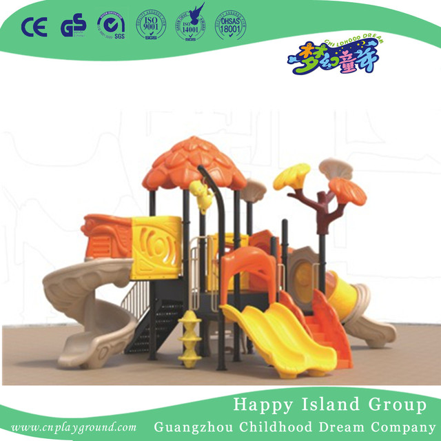 Funny High Children Cylinder Slide Tree House Playground (1916502)
