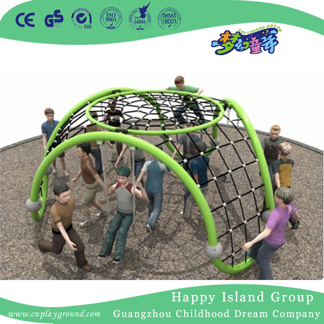 Outdoor Red Square Net Climbing Playground For Backyard (HHK-6201)