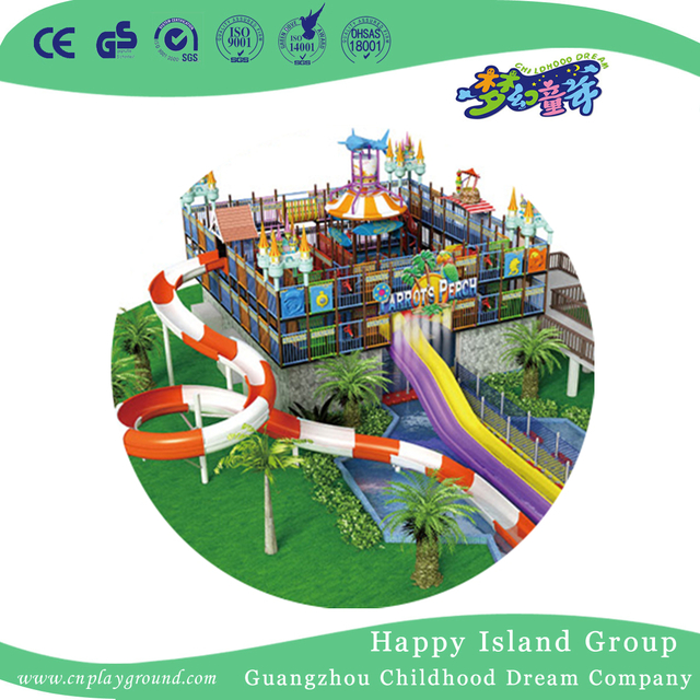Amusement Park Water Slide Outdoor Gigantic Water Playground Equipment (HHK-10401)
