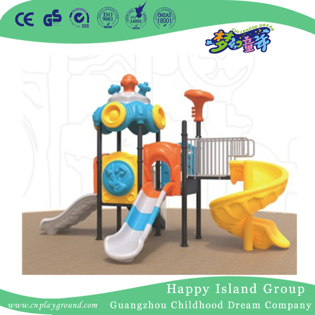 Outdoor Plastic Small Climbing Toddler Slide Playground (1912203)