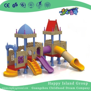Kindergarten Children Plastic Castle Small Slide Playground (WZY-483-14)