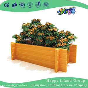 Outdoor Community Rectangle Wooden Flowerpot (HHK-14810)
