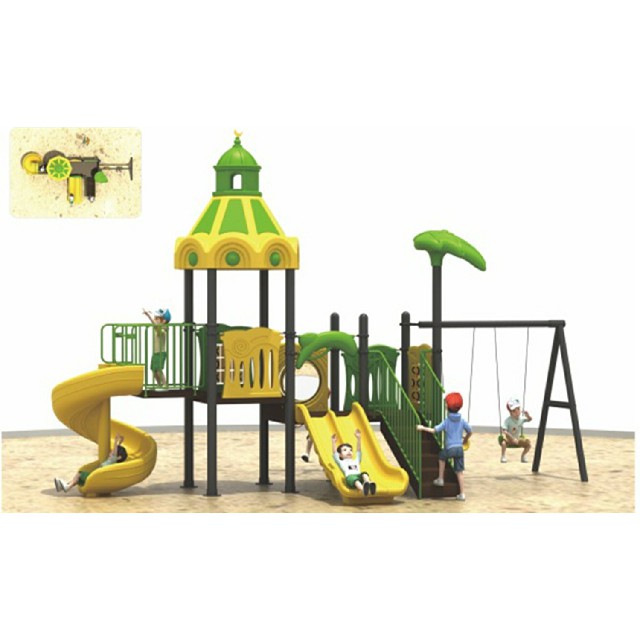 School Outdoor Children Slide And Swing Combination Playground (ML-2006603)