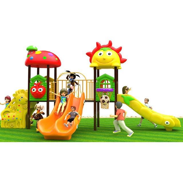 Backyard Cartoon Flame Roof Children Playground Equipment (BBE-N15)
