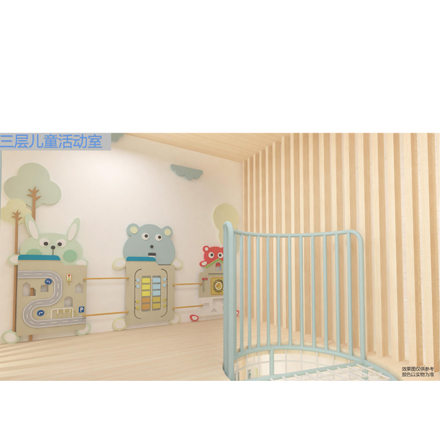 Indoor Playground with cabits and magic lighting gallery and maze climbing set for hotel indoor park (zh-hqw3F)
