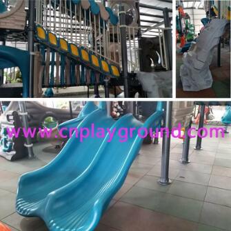 High Quality Large Outdoor Children Pirate Ship Playground for Amusement Park (HK-50052A)