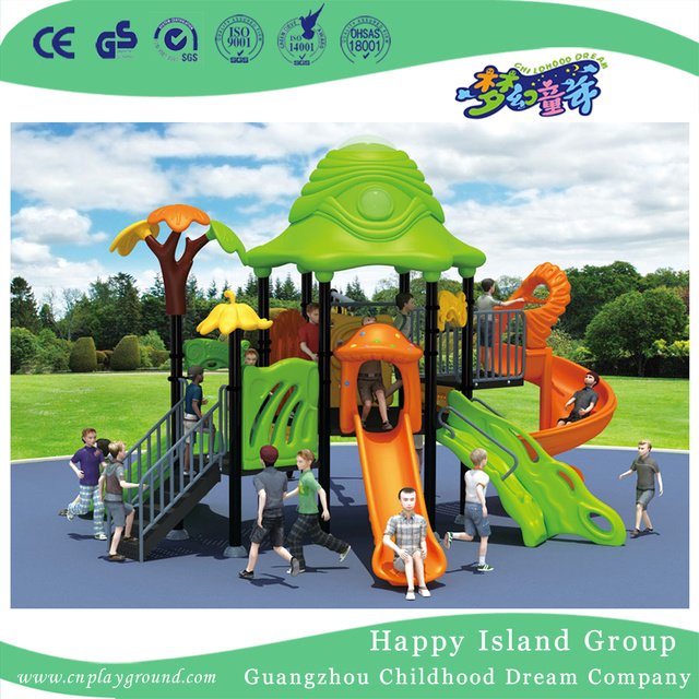  Outdoor Vegetable Roof with Butterfly Children Playground Equipment (HG-9401)