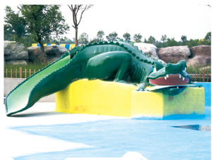aqua game for water park playground, water corcodile