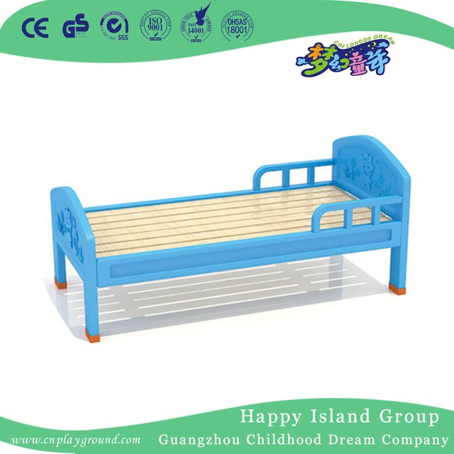 Non Toxic Wooden Kindergarten School Bed with Plastic Frame on Promotion (HG-6301)