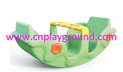 Four Kids Green Plastic Toys Seesaw Equipment (HJ-20501) www.cnplayground.com