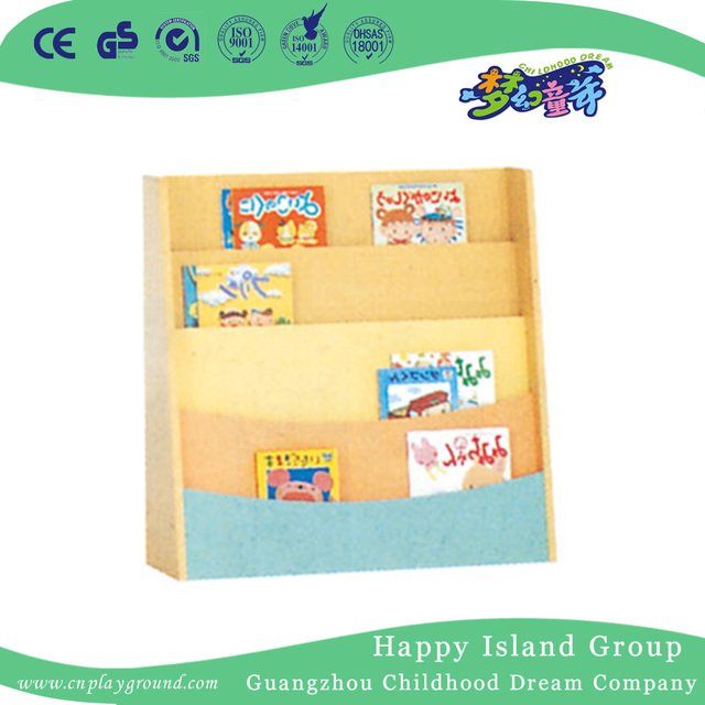 School Blue Children Wooden Books Storage Cabinet (HG-4102)