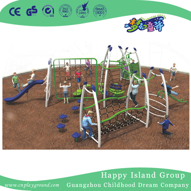 Outdoor Green Climbing Combination Frame Playground For Park (1917702)