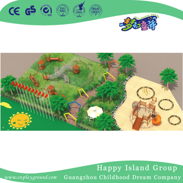 School Outdoor Garden Whole Solution with Wooden Playground for Children (HG-5)