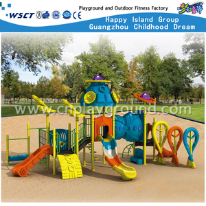 Simple Small Children Outer Space Outdoor Galvanized Steel Playground on Stock（HA-03401）