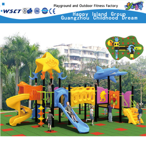 Design Dolphin Model Galvanized Steel Sea Breeze Playground for Children (HD-2502) 