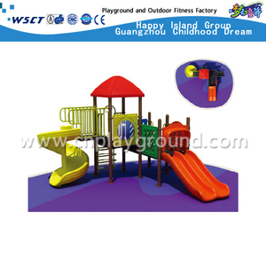 Small Size Outdoor Plastic Slide Equipment Sevilla Galvanized Steel Playground (HD-3303)