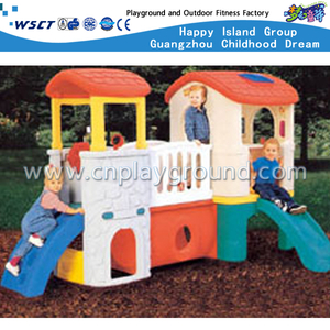 Outdoor Small Lovely Slide Playhouse Playground with Toddler Plastic Toys (M11-09301)