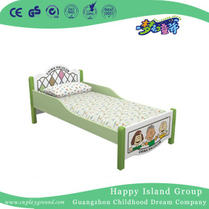 Bright Color Cartoon Images Wooden School Painting Bed For Kids (HG-6307)