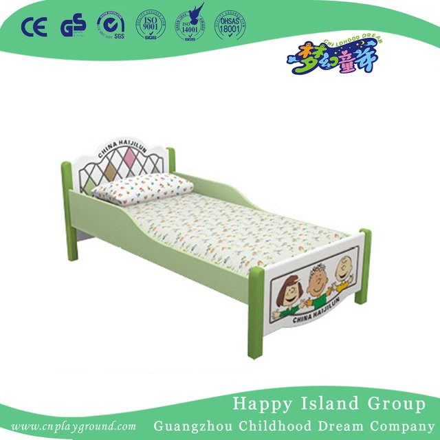Wonderful and Colorful Painting Solid Wooden School Bed On Wall with Cabinet (HG-6401)