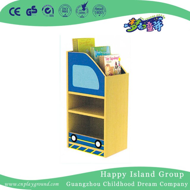 Children Wooden Train Combination Book Cabinet (HG-6609)