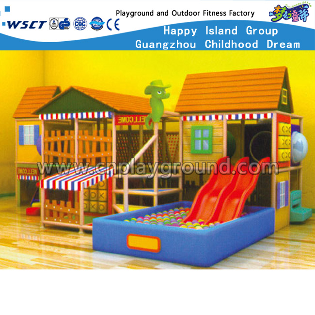 Children Indoor Play House With Slide Playground(HD-9206)