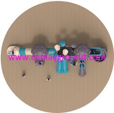 Outdoor Brown Leaves Roof Children Tree House Galvanized Steel Playground Equipment (HG-10401) Outdoor Brown Leaves Roof Children Tree House Galvanized Steel Playground Equipment (HG-10401)