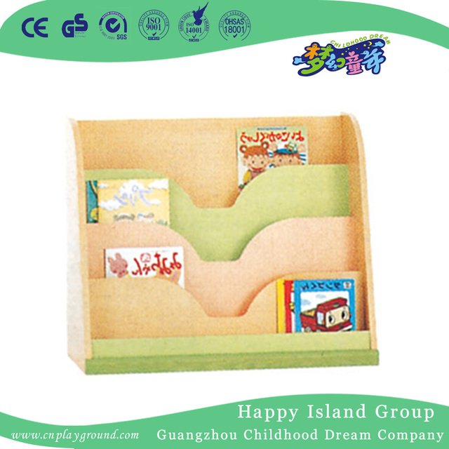 Kindergarten Children Solid Wooden Bookcase (HG-4705)