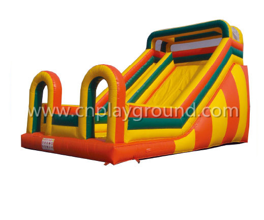 15. Outdoor Three-Color Simple Inflatable Slide For Toddler Play (HD-9503) www.cnplayground.com