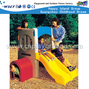 Outdoor Play Plastic Toys Toddler Double Slide Playground (M11-09305)