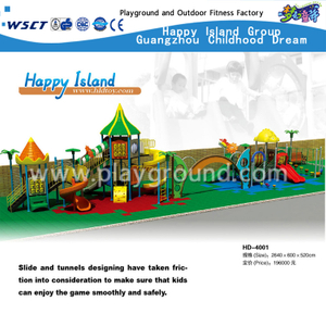 Largest Children Outdoor Amusement Park Sevilla Galvanized Steel Playground(HD-4001)