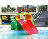 Small Aqua Game Water Frog Slide for Water Park Playground (HD-7001)