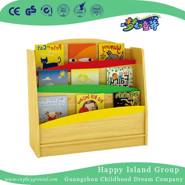 New Design School Wooden Books Display Shelf for Children (HG-4107)