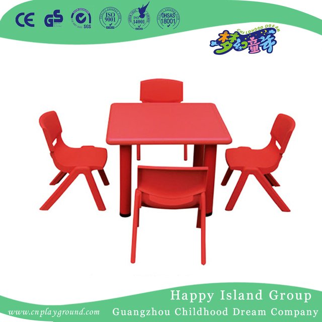 School Green Economy Plastic Rectangle Table (HG-5101)